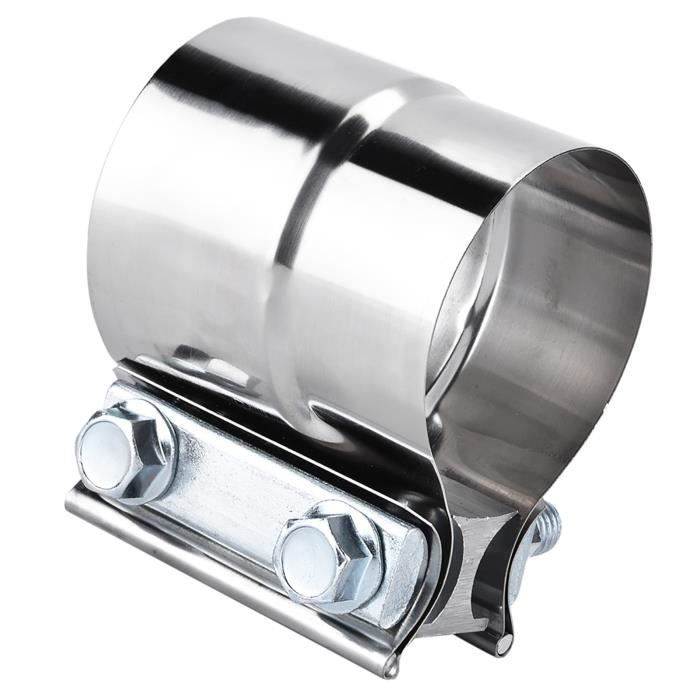 Support De Silencieux Moto Universel En Acier Inoxydable - Collier D'Échappement Hexagonal Robuste 19cm
