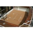 Tapis de drap de pont de bateau en mousse EVA faux teck plancher de yacht marin de luxe 35,4 "x 94,5"-2