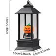 Lanterne LED pour Halloween - Lanterne décorative vintage - Lanternes d'intérieur décoratives pour cosplay et jeux d'anniversa[255]-2