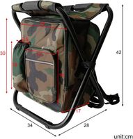 Chaise de Camping Pliante avec Sac à Dos, Ultra-Légère et