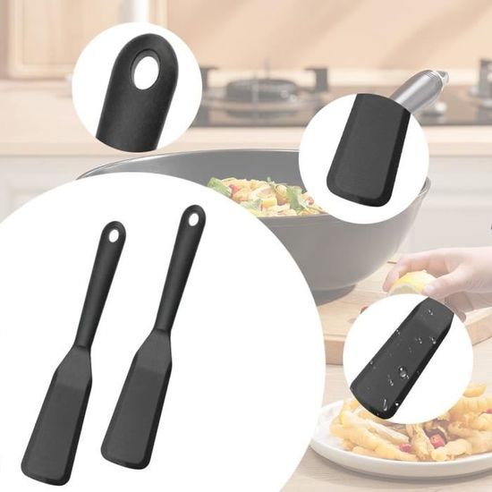 T Shape Silicone Scraper Spatule Résistant à La Chaleur Outil De Cuisson Polyvalente Pour La Cuisine à Domicile, Facile à Nettoyer (YELLOW) (GREEN) (BLUE