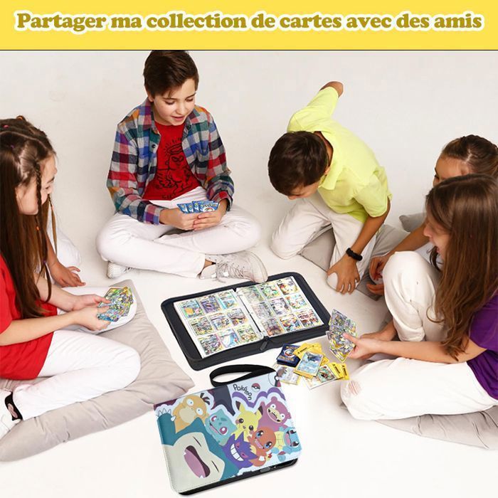 PESLNG Pochettes pour Cartes, Double Page Protège Carte, 11 Troux