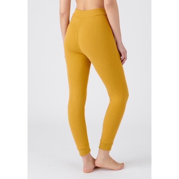 Calecon long Damart Calecon long femme molleton gratte Thermolactyl Sensitive Bois Jaune Bois jaune Cdiscount Pret a Porter