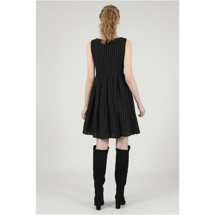 Robe patineuse a imprime Femme Molly bracken Black Noir Cdiscount Pret a Porter