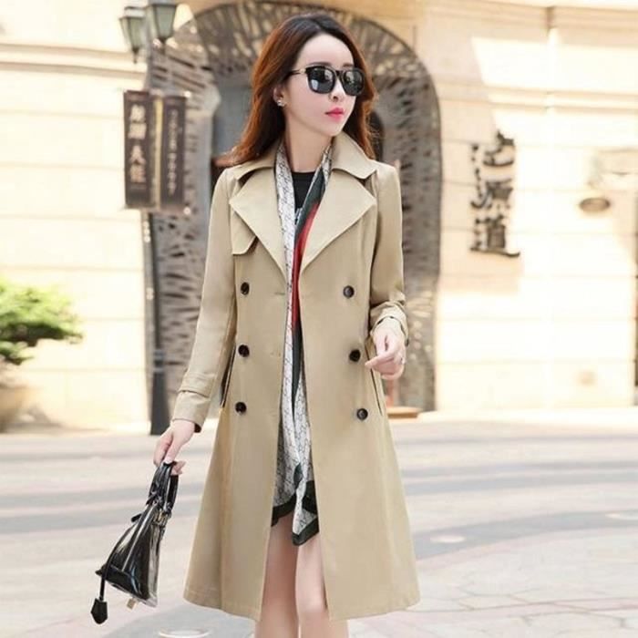Manteau long femme printemps outlet
