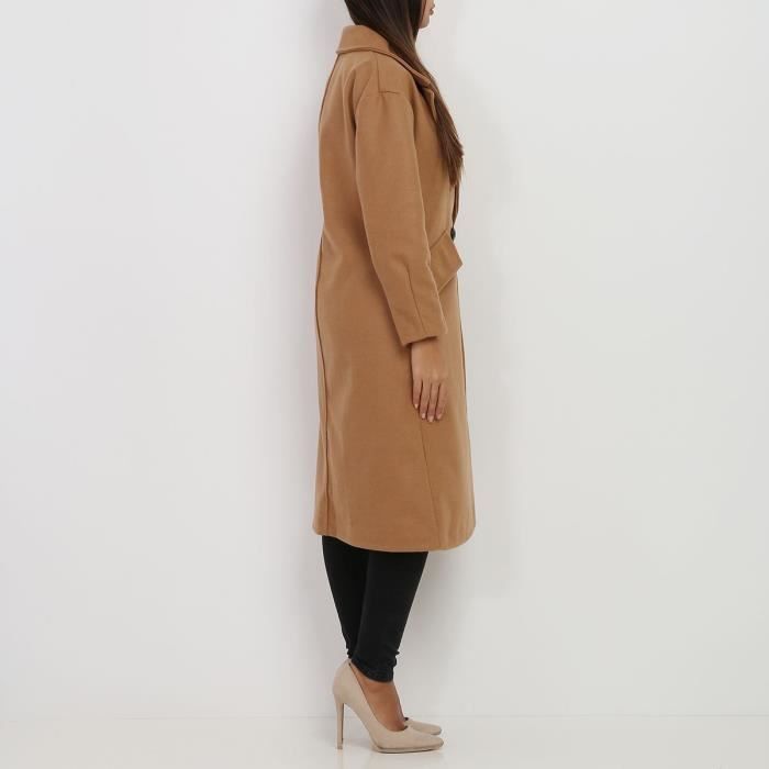 Manteau droit sales camel