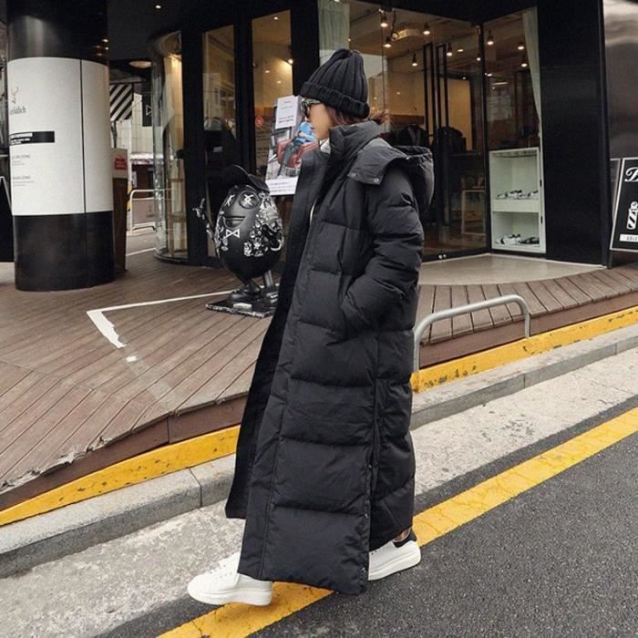 Manteau sales noir doudoune