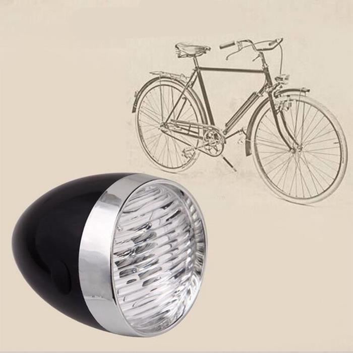 SALALIS lampe avant de velo Feu avant de velo retro vintage avec support phare de velo a 3 LED super lumineux sport eclairage Cdiscount Sport