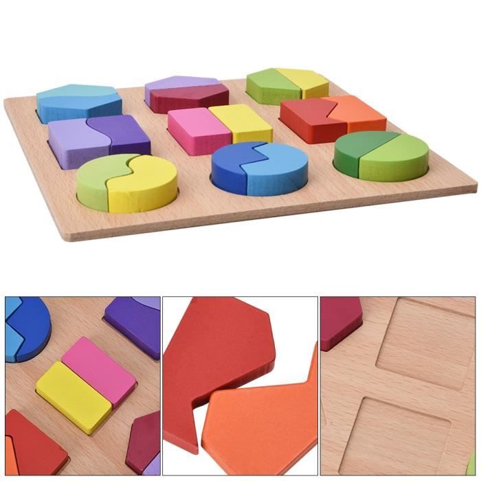 VGEBY Puzzle en bois Jeu de puzzle, jeu de puzzle pratique pour