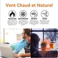 Mini Radiateur Soufflant, Ventilateur de Chauffage Mobile Portatif en Céramique pour Salon, Chambre et Bureau et Vent Naturel-3