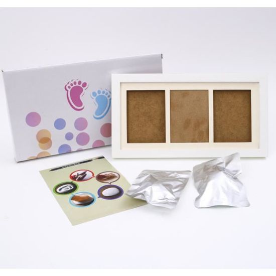 Kit Cadre Photo Empreinte Mains Et Pieds Bebe Idee Cadeau Bebe Et Maman Empreinte Argile Pour Naissance Enfants Cdiscount Maison