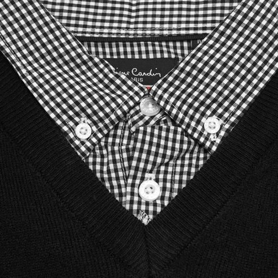 Pull homme online col chemise