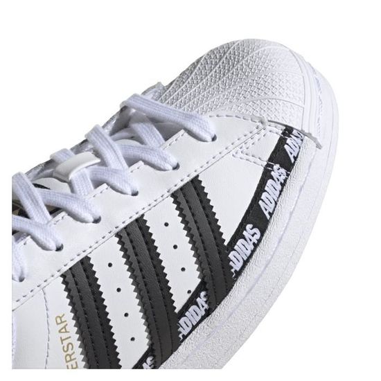 Basket adidas Originals SUPERSTAR Junior ADIDAS ORIGINALS Blanc Cuir Garcon Blanc Cdiscount Chaussures