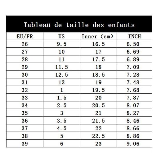 Taille 7 chaussure enfant sales