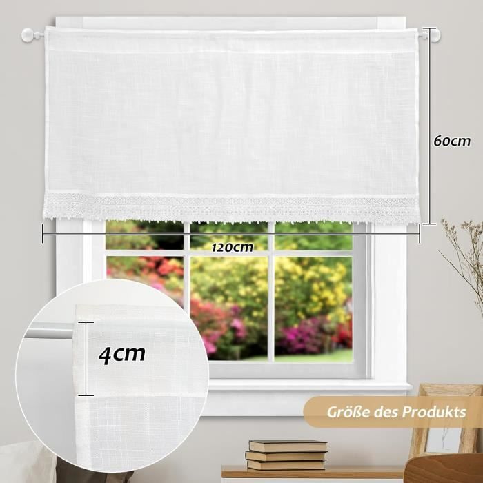 Rideau De Porte En Dentelle Au Crochet - Coton/Lin - Multicolore Floral - Sur Mesure - Neuf 2023