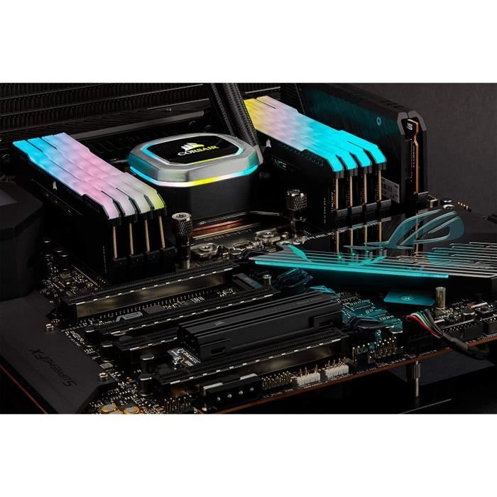 Corsair - Disque SSD 1 To - PCIe Gen 4.0 x4 - Noir + VENGEANCE