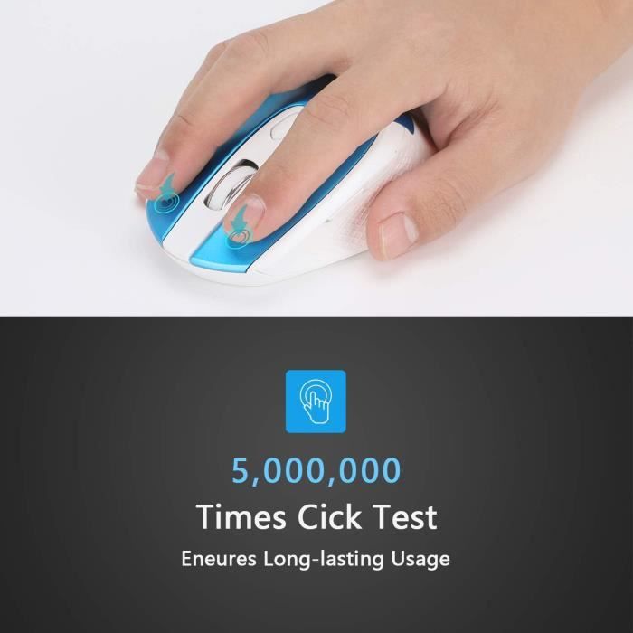 Souris Optique Sans Fil Silent Mini 2.4GBlanc