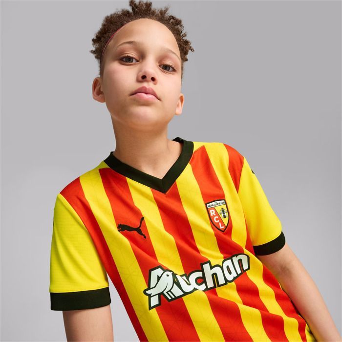 Pull Supporter RC Lens Vintage - Enfant 12-14 Ans - Sang Et Or - Manches Longues