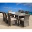 Salle A Manger De Jardin En Resine Tressee Salle A Manger De Jardin Table 200 X 90 Cm 8 Chaises En Resine Tressee Coloris Noir Achat Vente Ensemble Table Et Chaise De Jardin Salle A Manger De Jardin Cdiscount