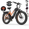 Elektrofahrrad Dukawey DM530Plus Akku Samsung1000W 52V 20AH 52km/h Hydraulisch Orange_voghion.com