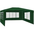 MaxxGarden Tonnelle de Jardin 3x4 m - 12m² - Pavillon pliante - Avec Panneaux Latéraux - Tente de Réception - Vert-0