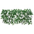 Pwshymi-Treillis de lierre artificiel extensible vert 180x30 cm-0