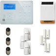 Alarme maison sans fil ICE-B 3 à 4 pièces mouvement + intrusion + sirène extérieure solaire - Compatible Box / GSM-0
