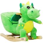SPIELWERK® Fauteuil à Bascule Dinosaure Jouet à bascule Animal en peluche avec Fonction sonore Jouet enfant 10 Mois et +