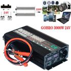 GOBRO Convertisseur 24V à 220V 3000W pur sinus ecran LCD - Onduleur