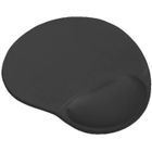 Trust Bigfoot Tapis de Souris Ergonomique avec Repose Poignet en Gel, 236 x 205 mm, Base Antidérapante - Noir