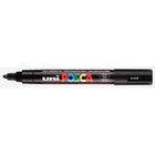 UNIBALL Marqueur Pte conique moyenne POSCA PC5M 1,8 - 2,5mm Noir