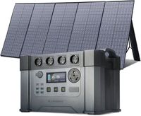 ALLPOWERS Centrale électrique portable 1500Wh Générateur solaire 2400W (pic 4000W) Prise avec panneau solaire pliable 400W pour