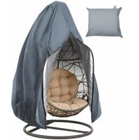 Housse anti-poussière pour balançoire en coquille d'oeuf, housse de chaise pour balançoire-gris, 210D-115*190cm-1 pièce