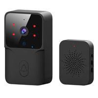 Sonnette WiFi intelligente vidéo sans fil avec caméra, interphone intelligent vocal à écran distant