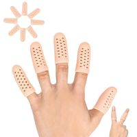 Protège-doigts en gel, soutien protecteur pour les doigts (ensemble de 14 pièces, nouveau matériau respirant), manchons de doigts