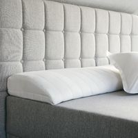Dreamway - Traversin Pupitre Latex - 180 cm - Traversin latex - Confort ferme - Housse 100% coton