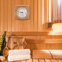 2 en 1 intérieur bois thermo-hygromètre thermomètre hygromètre hammam accessoires de salle de sauna-XIG
