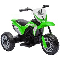 Moto Cross électrique enfant 3 roues licence officielle Honda CRF 450 R V. max. 3 Km/h fonctions sonores vert