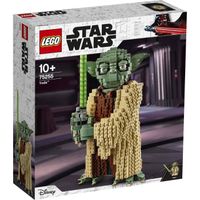 LEGO® Star Wars 75255 Yoda, Jeu de Construction, Figurine, Sabre Laser, avec Présentoir
