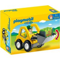 Chargeur et ouvrier Playmobil 1.2.3 - PLAYMOBIL - 6775 - Transport de brique - Mixte - A partir de 18 mois