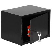 Coffre-fort SPRINGOS® pour la maison - Acier haute sécurité - Stockage argent à clé 31x20x20cm