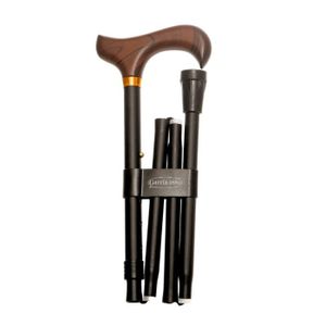 Béquille Adulte Pliable À 5 Sections Canne De Marche Ergonomique Stable