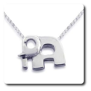 Pendentif Éléphant En Argent 925 - Petit Modèle Ravissant - Référence P-AR-26