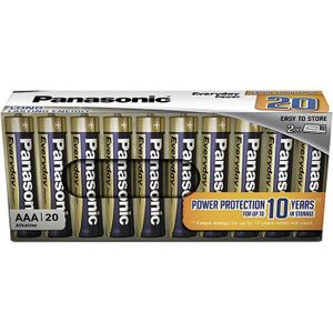PILES Piles Alcaline - Batteries Evolta Pile Alcalin Everyday Power Aaa Lr03 1.5 V Paquet 20 Dans Un Emballage Sans Plastique