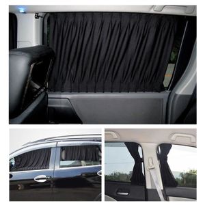 winomo 2pcs vitre lat/érale voiture c/ôt/é fen/être Protection UV Rideau Panneau Voiture des Durable fen/être Noir