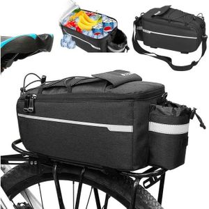 PANIER - SACOCHE VÉLO Sacoche de Vélo pour Porte-Bagages TSINCHIN - Noir