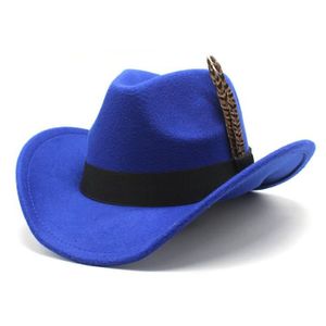 CASQUETTE Casquette,Chapeaux de Cowboy unisexes en laine,plu