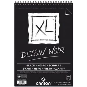 BLOC NOTE CANSON Album Spirale 40 feuilles XL® Dessin A4 - 1
