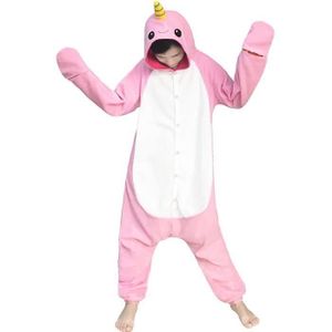 DÉGUISEMENT - PANOPLIE Pyjama Cosplay Narwhal Funmoon pour Enfants et Adultes - Rose - Intérieur