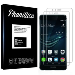 FILM PROTECT. TÉLÉPHONE Verre Trempe Huawei P9 LITE - [Pack 2] Film Vitre Protection Ecran Ultra Resistant [Phonillico®]